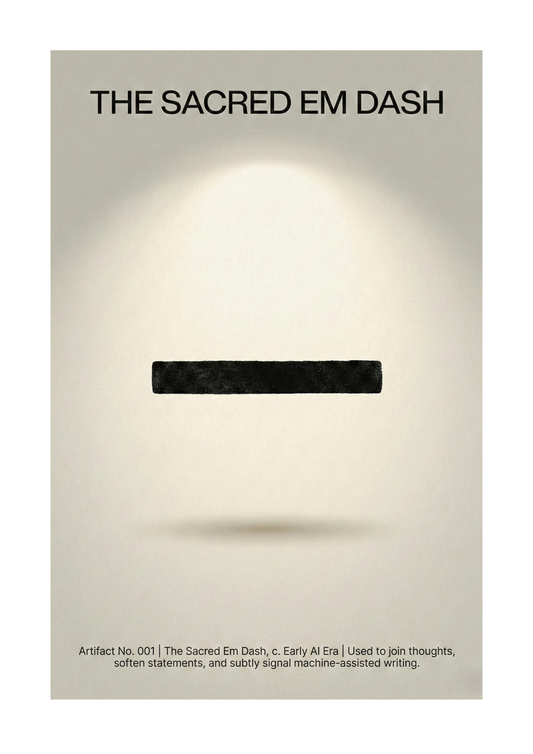 The Sacred Em Dash