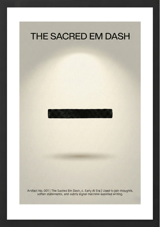 The Sacred Em Dash