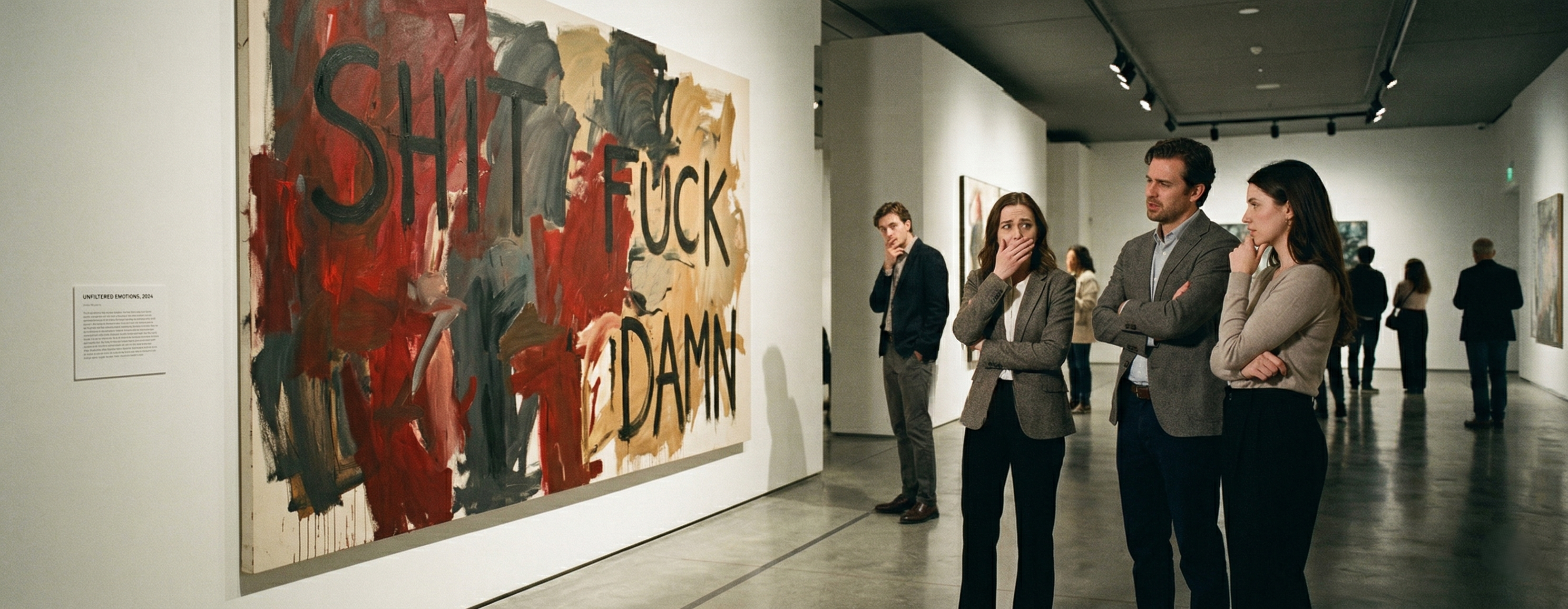 Why does art with swear words make people uncomfortable?