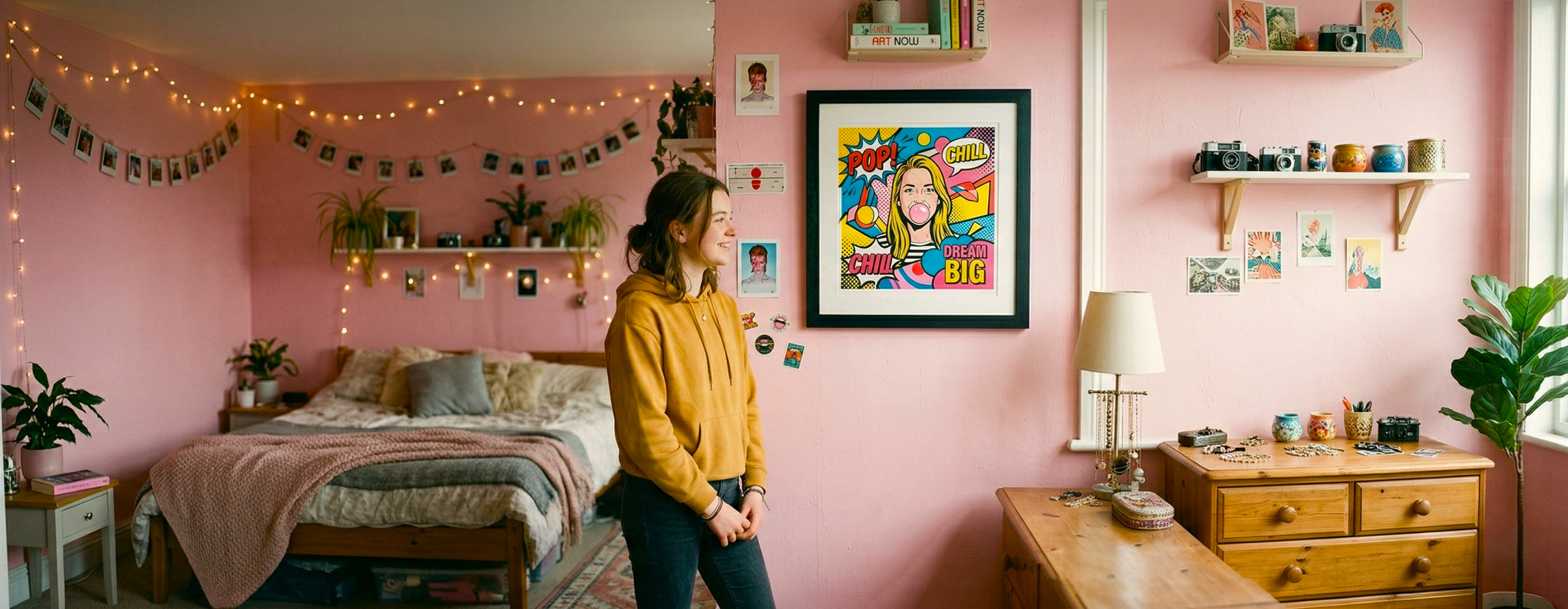 What would your 16-year-old self hang on your walls today?