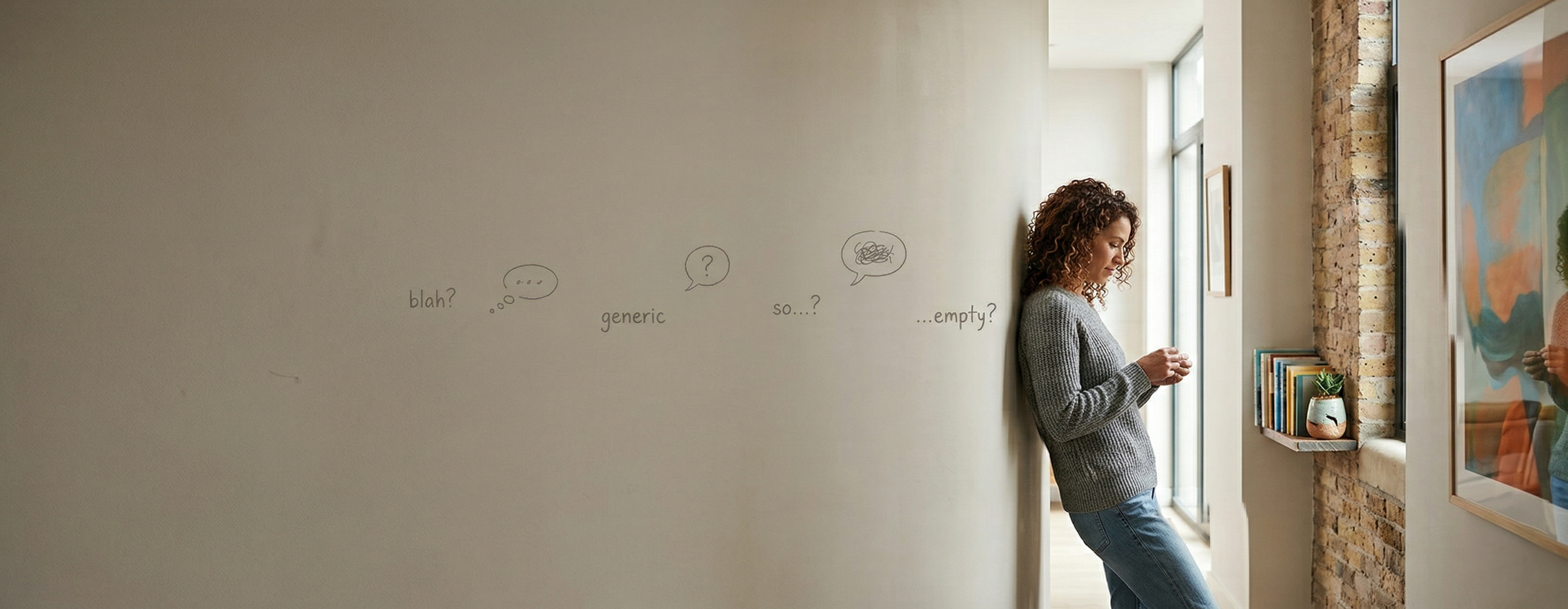 Why do some walls feel like small talk?