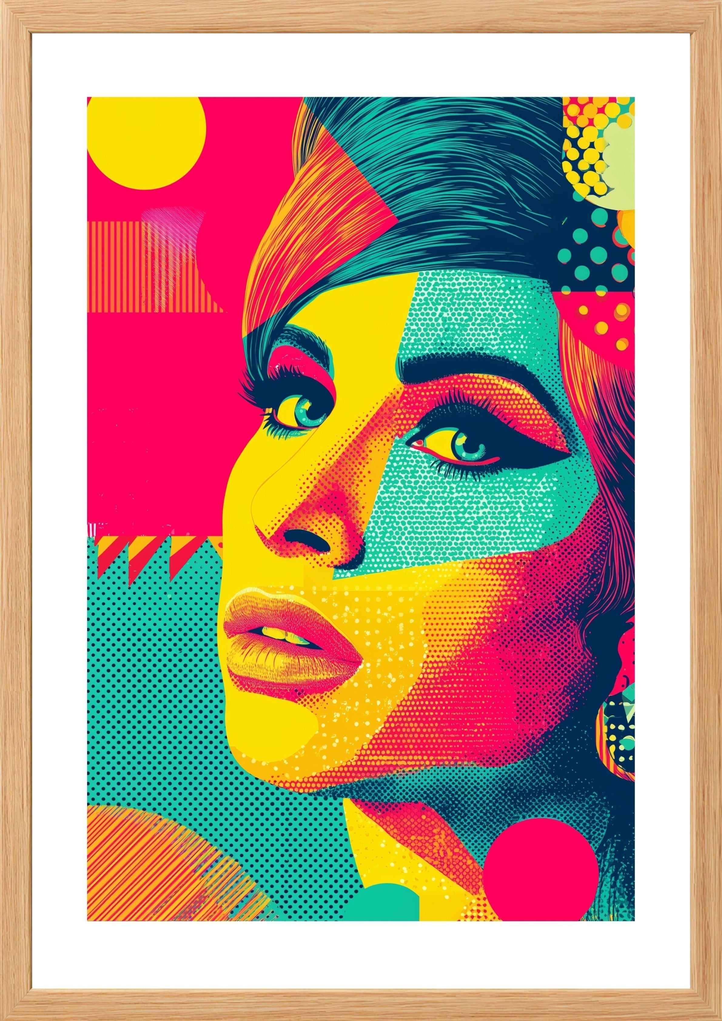 Amy Winehouse pop art print multi colour