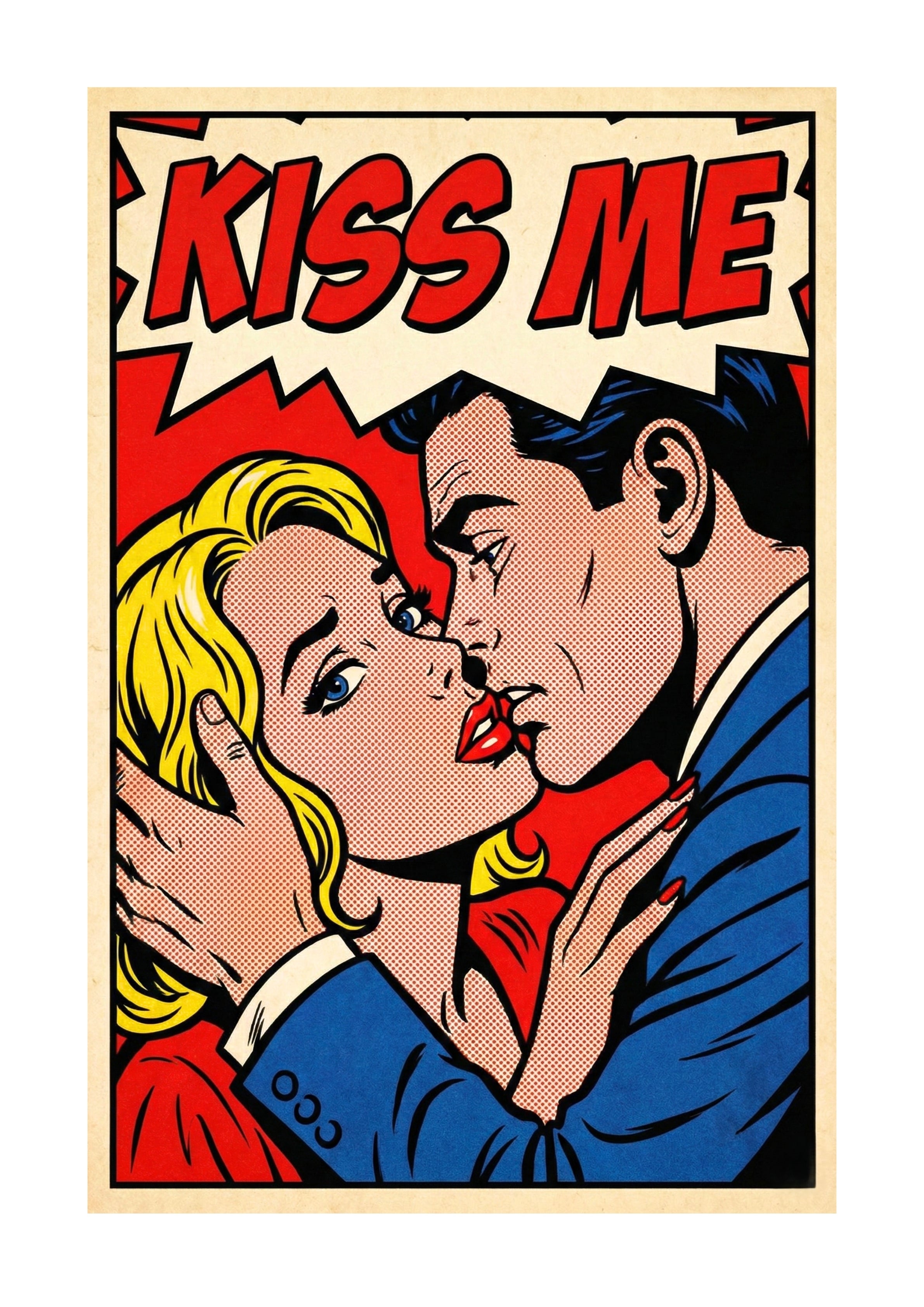 カラフルなポップアート作品 'Love' Love Pop Art Canvas - Etsy